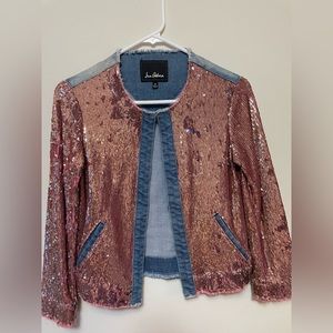 Sam Edelman sequin jeans jacket